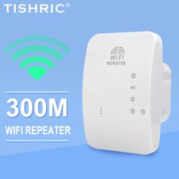 Routers TISHRIC M95A Wireless Repeater 300M Wifi Signal Amplifier Network Extender Router Wifi Booster Suitable For Home Office