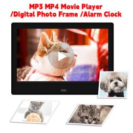 Control 7 Inch HD LED Digital Photo Frame 800x480 Smart Electronic Photo Album LCD Photo Frame MP3 MP4 Music Player with Remote Control