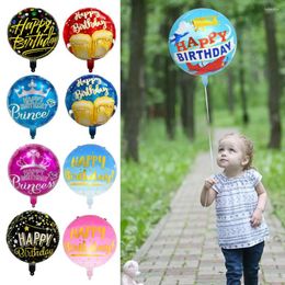 Party Decoration 50Pcs 18-inch Happy Birthday Balloon Round Thicker Baby Shower Wedding Aluminum Film Kit