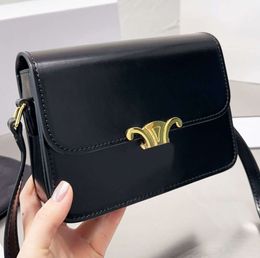 designer bag teen triomph bag leather cowhide bag Crossbody bag Fabric printing bag Saddle bag gewrerh