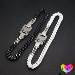 Clips Rollercoaster Buckle 1017 ALYX 9SM Necklace Men Women 1:1 Ceramic Baking Finish Alyx Necklace 2022 Mixed Colour Chain