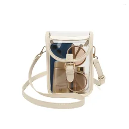 Totes PVC Clear Should Bag PU Leather Messenger Casual Shoulder Purses Jelly Transparent Women Hand Clutch