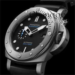 Mens Wristwatches Designer High Quality Mechanical Automatic Watch Penerei Swiss Watch Stealth Series Mechanical Sports Rubber Strap Mens Pam01229 Gi