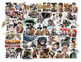 50PcsLot Anime Stickers Attack On Titan Laptop Guitar Motorcycle Skateboard Luggage Bicycle Waterproof Cartoon Sticker5501098