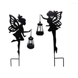 Garden Decorations Solar Lights Pathway Stake Fairy Angel Decor Outdoor Night Lamp