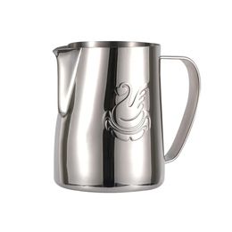 Elegant Swan Stainless Steel Coffee Pitcher Milk Frothing Cup 400ml/600ml Cream Maker Barista Craft Espresso Latte Art Jug 240410