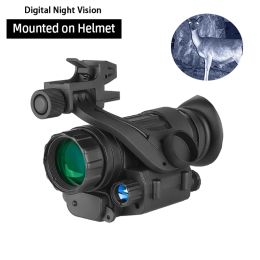 Helmets Tactical Digital PVS14 Infrared Night Vision Builtin IR Illumination 2x28 Hunting Monocular for Helmet Head Mounted Patrol