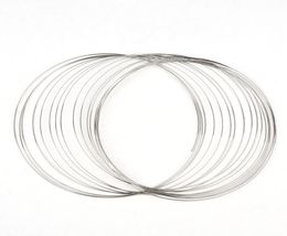 DoreenBeads 100 Loops Memory Beading Wire for Handmade Necklace Jewellery DIY Accessories Steel Wire Jewellery Findings 140mm 2012118647291