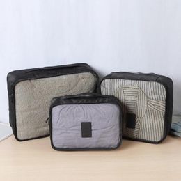 Storage Bags Korean Business Travel Clothing Sorting Bag Wash Simple Six Piece Set Modern