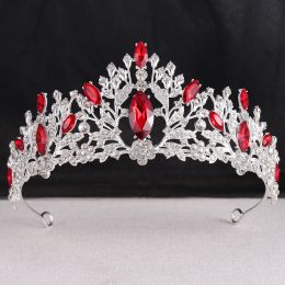 Jewelry Hot Sale Fashion Rhinestone Glass Cheap Bridal Crown Tiara Wedding Accessories Party Holiday Birthday Tiara Fit for Girls