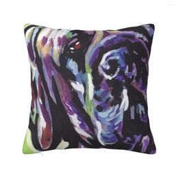 Pillow English Mastiff Bright Colorful Dog Art Throw Sofa Cover Couch Pillows