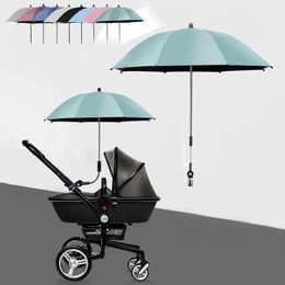 UV Protection Baby Stroller Umbrella With Clamp Universal Sunscree Rainproof Stroller Cover Umbrella Baby Stroller Accessories 240417