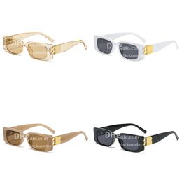 Classic Mens Summer Sunglasses Designer Square Frame Polarizing Sunglasses Top Quality Letter Outdoor Leisure Sun Glasses