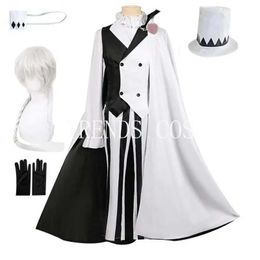 Anime Costumes Nikolai Gogol Cosplay Come Hat Wig Nikorai Cloak Big Size Nikolai Gogol Full Set Include Overcoat Hat Eye Patch Y240422