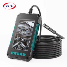 Cameras Industrial Endoscope Camera 4.3" IPS Screen HD1080P Single Dual Lens Pipe Car Inspection Borescope IP68 Waterproof LEDs 2600mAh