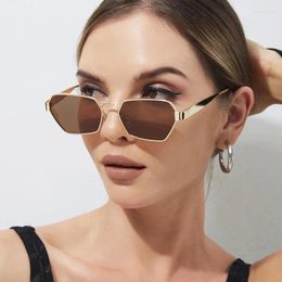 Sunglasses Fashion Lady Square Metal Frames Women Eyeglasses Sun Glasses Female UV400