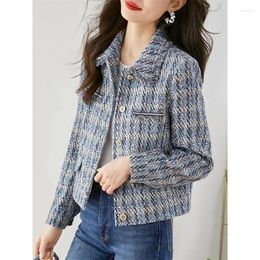 Women's Jackets French Small Fragrance Short Coat Women 2024Spring Autumn Jacket Advanced Sense Outwear Western-Style Overcoat Cardigan Tops