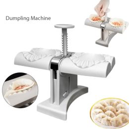 Processors Fully Automatic Dumpling Machine Double Head Press Dumplings Mold DIY Empanadas Ravioli Mould Kitchen Gadget Accessory Dropship