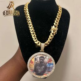 Personalizzato all'ingrosso freddo vvs moissanite diamante immagini celebrità personalizzate foto memoria di gioielli hip hop hip hop man