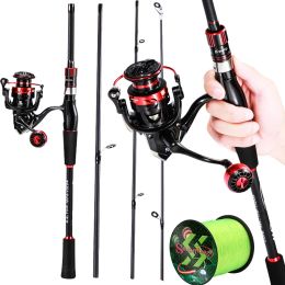 Accessories Sougayilang 1.8m 2.1m Spinning Fishing Rods and Reel Set with Fihsing Line 5kg Max Drag Fishing Rod for Freshwater Bass Fishing