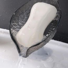 Dishes Leaf Shape Soap Box Drain Soap Holder Storage Bathroom Supplies Soap Rack Bathroom Accessories Tray Gadgets