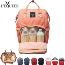 Bags Lequeen Mummy Maternity Diaper Bag Backpack Nappy Bag Large Capacity Stroller Bag Travel Diaper Backpack for Baby Care