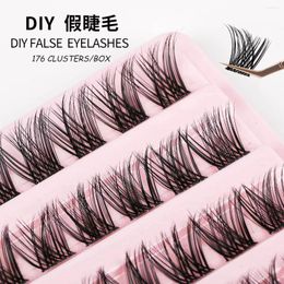 False Eyelashes Mink 154pcs DIY Natural Eyelash Extension 3D Russia Individual Cluster Makeup Tools Lashes Cilia