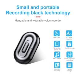 Recorder Mini Voice Recorder Voice Activated Audio Recording Smart HD Noise Reduction Sound Dictaphone Long Time Record Device MP3 Player