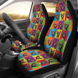 Car Seat Covers Chihuahua Art Pack Of 2 Universal Front Protective Cover