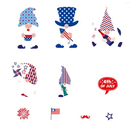 Wall Stickers 4th-July Window Clings Decorations Large Decal Independence Day Sticker For Home Decorative Decor