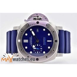 Luxury Watches Replicas Panerei Automatic Chronograph Wristwatches Luminorss Submersible BMGTech 47mm Titanium PAM 692 Blue DialPanerei Submersible Watches Me
