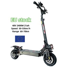 EU UK stock 48V 2400W dual motor electric scooter 21ah battery 70km long range