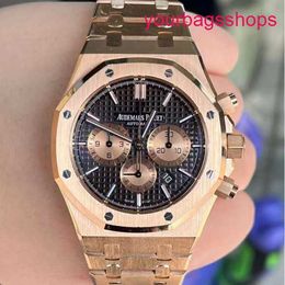 AP Titanium Wrist Watch Epic Royal Oak Series 26331OR Rose Gold Coffee dial Mens Fashion Leisure Business Sports Chronograph Mechanical Watch