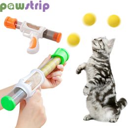 Toys Interactive Launch Training Cat Toys Funny EVA Plush Balls Cat Teaser Toys Self Relaxing Kitten Chew Toy Pet Accessories