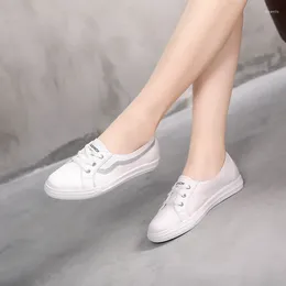 Casual Shoes 2024 Spring And Autumn Round Toe White Woman Sneakers Large Size Comfortable Soft Sole Women Flats
