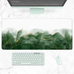 Pads Tropical Green Palm Leaves Mouse Pad Gaming XL New Mousepad XXL Playmat Desk Mats Office Soft Natural Rubber Desktop Mouse Pad