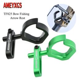 Accessories TF825 Archery Bow Arrow Rest Aluminum Alloy Right Hand Fishing Shooting Arrow Rest For Outdoor Hunting Bowfishing Accessories