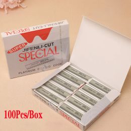 Blades 100pcs Permanent Makeup Eyebrow Trimmer Microblading Blades Maquiagem Special Razor Stainless Steel Scraping Eyebrow Blade