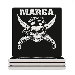 Table Mats Marea Ceramic Coasters (Square) Set For The Kitchen Accessories Cute Cup