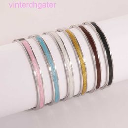 High-end Luxury Bangle Titanium Steel Bracelet Stainless Oil Dropping Girls High end Fashion Light Luxury Non fading