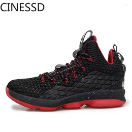 Fitness Shoes Basketball Men's High-top Wear-resistant Breathable Combat Boots Couple Casual Sports Running