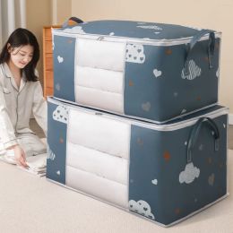 Bags NEW Foldable Storage Bag Clothes Blanket Quilt Closet Sweater Organizer Box Pouches Fashion Sale Clothes Cabinet Organizer