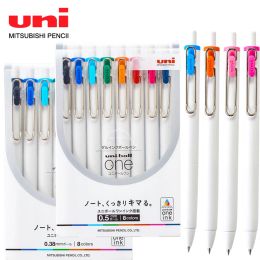 Pens 8pcs Japan UNI Gel Pen Set UMNS38/05 Thick Core Quick Dry Ink Bullet Tip 0.38/0.5mm Office Supplies Cute Art Stationery