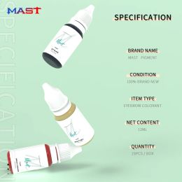 Inks Mast Tattoo 0.41oz/12ml Plant Ink for Eyebrow Eyeliner Microblading Pigment Ink for Permanent Makeup Tattoo Supply