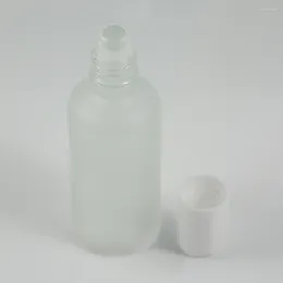 Storage Bottles China Suppliers Empty Frosted 50ml Essential Oil Roll On Glass Bottle For Perfume