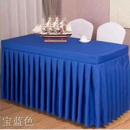 Table Cloth Polyester Pure Color El Tablecloth Conference Training Exhibition Sign In Elastic Gray22