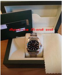 Luxury Sapphire Luxury Wristwatch Black Dial 116400 Stailess Steel Bracelet Automatic Mens Men039s Watch Watches Original Box9945322