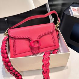 Woman Crochet Tabby Bags C0AH Designer Bag Fashion Crossbody Phone Bag Lady Handbag Purse Leather 10A 2024