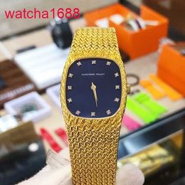 Mens AP Wrist Watch 18K Blue Disc Manual Mechanical 26*32mm Diameter Business Womens Watch