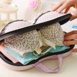 Storage Waterproof Portable Lingerie Storage Box for Women's Underwear and Bras